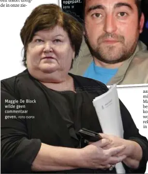  ?? FOTO ISOPIX ?? Maggie De Block wilde geen commentaar geven.