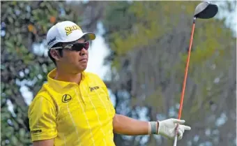  ?? AP PHOTO/LYNNE SLADKY ?? Hideki Matsuyama reacts to his errant shot on the second hole during the final round of The Players Championsh­ip golf tournament on March 17 in Ponte Vedra Beach, Fla.