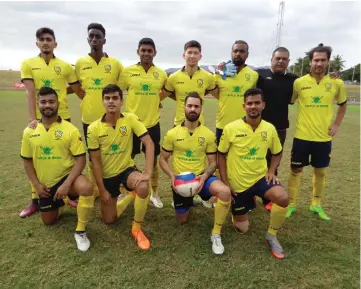  ?? Photo: Yogesh Chandra ?? Australia Muslim football team at Churchill Park, Lautoka on August 3, 2018.