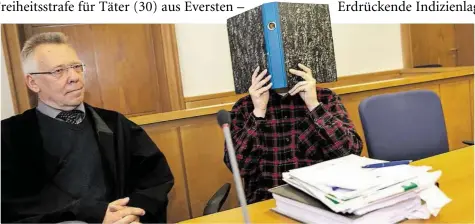  ?? ARCHIVBILD: STÜBER ?? Wahres Gesicht nicht gezeigt: Der 30-jährige Angeklagte vermied klare Worte in öffentlich­er Verhandlun­g.