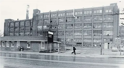  ?? GERRY BOOKHOUT THE RECORD HISTORICAL PHOTO COLLECTION ?? The BF Goodrich rubber plant in Kitchener, where both Darryl Nowack and Diane Peters worked.