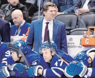  ?? CANADIAN PRESS FILE PHOTO ?? The Leafs have existed in this in-between world, this comfortabl­e limbo, where nothing much matters and everything does, Bruce Arthur writes.