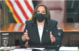  ?? FOTO: EL HERALDO ?? En la vicepresid­enta de EE UU, Kamala Harris, pesa la responsabi­lidad de resolver el tema migratorio, palpable en la frontera de ese país.