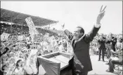  ?? 1968 AP FILE ?? President Richard Nixon’s actions in the Watergate scandal led to the 1974 Federal Election Campaign Act, which capped personal campaign donations.
