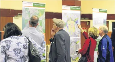  ?? Picture: Kris Miller. ?? Public consultati­on over the Cupar North plans has revealed widespread opposition to the developmen­t.