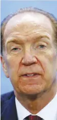  ?? ?? World Bank Group President David Malpass