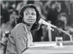  ?? CQ Roll Call 1991 ?? Anita Hill’s testimony in 1991 sparked a national movement on sex harassment.