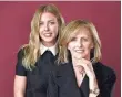  ?? ASSOCIATED PRESS ?? Hallie Meyers-Shyer (left), writer/director, follows the career of her mother, Nancy Meyers.