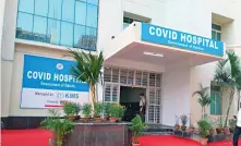  ?? FORWARD THINKING The Covid hospital at KIMS, Bhubaneswa­r ??