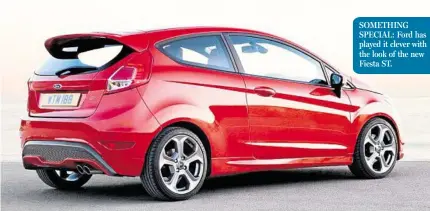 ??  ?? SOMETHING SPECIAL: Ford has played it clever with the look of the new Fiesta ST.
