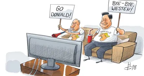  ??  ?? Russland und China schauen G7-Gipfel