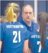  ?? BRAD HORRIGAN/ HARTFORD COURANT ?? Southingto­n girls volleyball coach Rich Heitz.