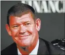  ?? FILE PHOTO ?? Australian billionair­e James Packer has taken cash out of the Crown Resorts gaming business and pulled back in both Las Vegas and Macau.