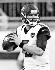  ?? RAJ MEHTA, USA TODAY SPORTS ?? Blake Bortles Jaguars quarterbac­k Blake Bortles has seen a regression in numbers from 2015.