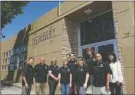  ?? BEA AHBECK/NEWS-SENTINEL ?? Left: The Leadership Lodi group outside the One-Eighty Teen Center in Lodi on Friday. The Leadership Lodi Class of 2017 has made renovation of the One-Eighty Teen Center their year-long project.