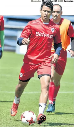  ?? / LEFTY SHIVAMBU/GALLO IMAGES ?? Amr Gamal of Bidvest Wits hopes to go to next year’s World Cup with Egypt.