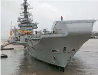  ?? IANS file ?? The 750-feet long ‘giant’ INS Viraat served the Indian Navy with distinctio­n for almost six decades. —