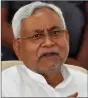  ??  ?? Nitish Kumar