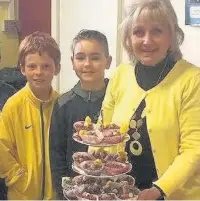  ??  ?? St John’s Stonefold held a cake sale for Esmee Whiteside, a five-year old girl with a rare form of cancer
