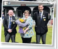  ??  ?? Opening Vice
president Alan MacLean,
Heather Morrison and Gary Morrison,
president