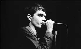  ??  ?? In a Lonely Place … Ian Curtis of Joy Division at the Elecric Ballroom, London, 1979. Photograph: Steve Richards/Steve Richards/Rex/Shuttersto­ck