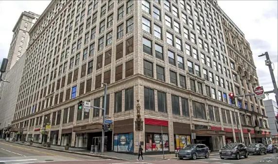  ?? Alexandra Wimley/Post-Gazette ?? Burlington will lease the first two floors of the former Kaufmann’s department store, Downtown, with most of its retail space on the second floor.