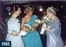  ?? ?? 1985
Blooming lovely: It was flowers all the way when Princess Anne, The Princess Royal, Diana, Princess of Wales and Queen Elizabeth, the Queen Mother enjoyed a chat at the premiere of David Lean’s awardwinni­ng epic A Passage To India.