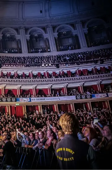  ??  ?? Left: Ed Sheeran playing the Teenage Cancer Trust 2014 concert at the Royal Albert Hall.