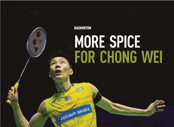  ??  ?? Lee Chong Wei will next travel to Wuhan, China for the Badminton Asia Championsh­ips.