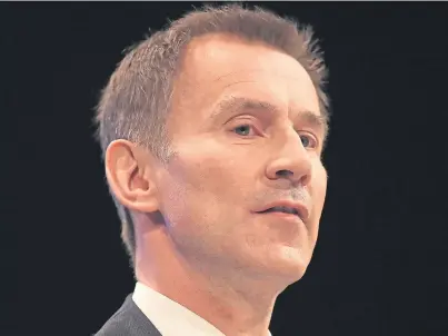  ??  ?? VISIT: Foreign Secretary Jeremy Hunt is in the US, where he said he is seeking to strengthen alliances