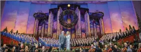  ?? PBS ?? Richard Thomas and Kelli O’Hara with The Tabernacle Choir.