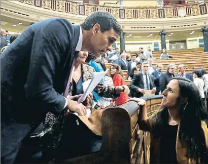  ?? KIKO HUESCA / EFE ?? Pedro Sánchez, ahir al Congrés dels Diputats