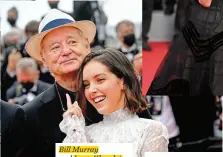  ?? Bill Murray and Lyna Khoudri, featured in The French Dispatch. ??