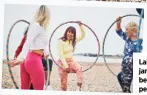  ?? ?? Laigh’s ‘hoop jams’ on the beach bring people together