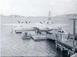  ?? Photo: ALEXANDER TURNBULL LIBRARY ?? Vital link: Mayor Sir William Appleton believed the TEAL flying boats were the dawn of a great era of air transport for Wellington.