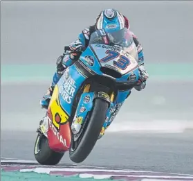  ?? FOTO: EFE ?? Àlex Márquez, tercero tras salvar el tramo final de carrera sin freno trasero