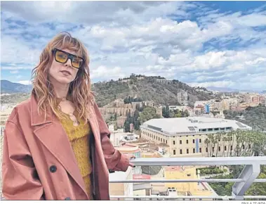  ?? PAULA TEJADA. ?? Maggie Civantos, en la terraza del AC Málaga Palacio.