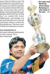  ?? GETTY ?? Sri Lanka need ■World Cup winner Arjuna Ranatunga to take charge of the team.