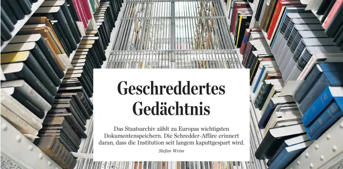  ??  ?? Das im Jahr 1945 gegründete Staatsarch­iv ist für Historiker in aller Welt von unschätzba­rem Wert. Hierzuland­e aber wird dies nicht wirklich erkannt.