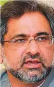  ??  ?? Shahid Khaqan Abbasi Petroleum Minister Shahid Khaqan Abbasi is also another candidate for interim Prime Minister, political analysts say.