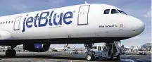  ?? SETH WENIG / ASSOCIATED PRESS 2017 ?? JetBlue is going hostile in its bid for Spirit Airlines and asking shareholde­rs of the low-cost carrier to reject a proposed $2.9 billion acquisitio­n by Frontier Airlines.