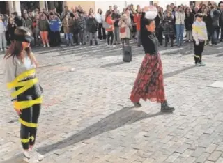  ?? // ICAL ?? ‘Performanc­e’ feminista en las calles de Palencia