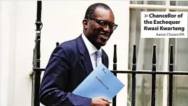  ?? Aaron Chown/PA ?? Chancellor of the Exchequer Kwasi Kwarteng