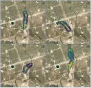  ?? Photograph: Kayrros ?? Repeated methane emissions from a Midland county, Texas, compressor station between 2019 and 2022.