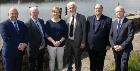  ??  ?? Pictured at the signing were(L/R): David Denieffe (Registar IT Carlow), Kevin Lewis (CEO WWETB), Karen Hennessy (Head of Wexford Campus, IT Carlow), Cllr Jim Moore (Chairman WWETB), Michael O’Brien (WWETB) and Ken White (WWETB).