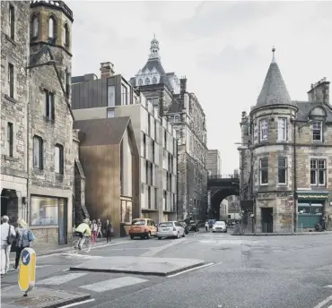  ??  ?? The planned Virgin Hotel in Cowgate is just the latest developmen­t suggested for Edinburgh