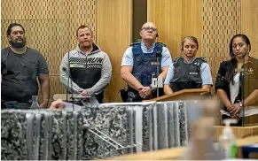  ??  ?? Alistair Cochrane, Daniel Gary French and Tereina Sullivan face various charges following the death of Luke Sears in rural Canterbury, in 2018.