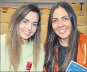  ?? (Pic: John Ahern) ?? Locals, Aisling Condon and Aine Costelloe who were brilliantl­y entertaine­d by members of Clogheen Drama Group last Friday night.