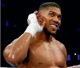  ?? PHOTO: REUTERS ?? Anthony Joshua hears the noise coming from Joseph Parker’s camp but wants to see some action as unificatio­n talks continue.