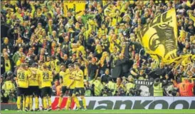  ?? GETTY IMAGES ?? Borussia Dortmund attract an average of 80,000 fans for every game at Signal Iduna Park.